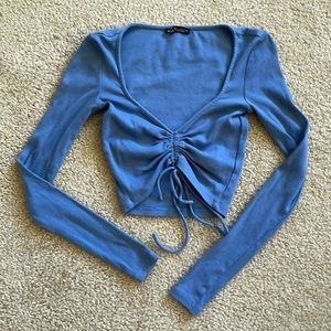Blue Cropped Long Sleeve by Zara!
